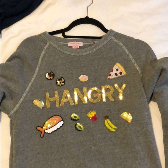 Bow & Drape Tops - Now & Drape Hangry sweatshirt